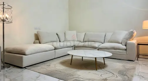 Modular marina home luscious feather filled sofa with footstool