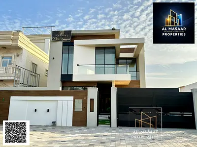 Villa in Al Muwaihat, price includes electricity, water, and air conditioning, negotiable. Freehold ownership for all nationalities.
