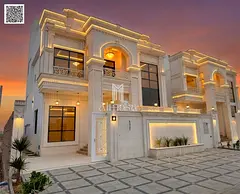 An opportunity to own a luxury villa with a classic design and a full stone facade, including regist