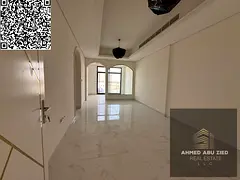 For annual rent in Ajman Al Talla 2, first-occupancy 1-bedroom apartment with living room, master be