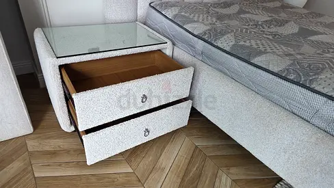 Selling Great Condition The One Brand Bed Set With two side tables and mattresses Brand new conditio