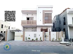For sale, Al Zahia villa, 5 rooms, with electricity and water, super deluxe finishing, personal, ban