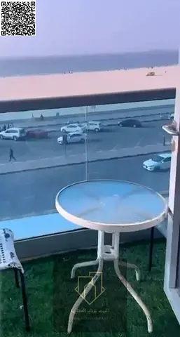🔥 شقة غرفتين وصالة وخادمة على الكورنيش إطلالة بحر