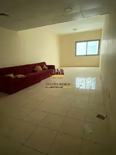 2BR hall in Al Majaz 2, 2 balconies, free AC, 2 masters, 3 baths, free parking, family only, 47,000