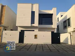 For sale: Modern villa in Al Yasmin area, 6 bedrooms with a roof terrace, super deluxe finishing, fr