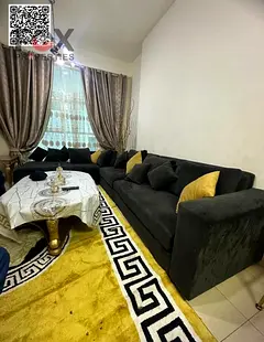 High-Yield Investment Opportunity , City Tower Ajman , Fully Furnished Apartment with Private Parkin