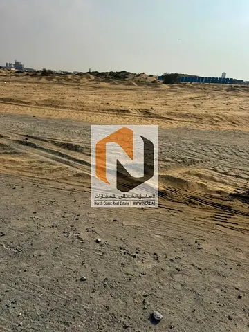Prime corner commercial plot second plot from the main road in Al Hamriyah