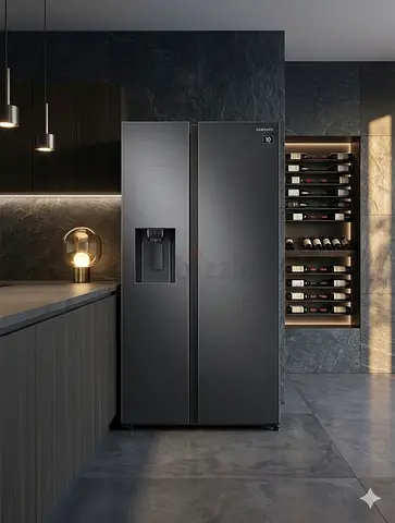 Samsung, 634L, Side by
Side Refrigerator, MODEL
RS64R5331B4 with water
depanser and ice maker by HYC