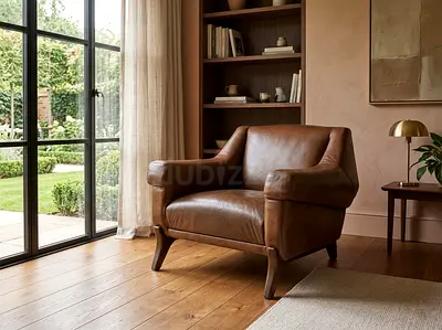 laether armchair