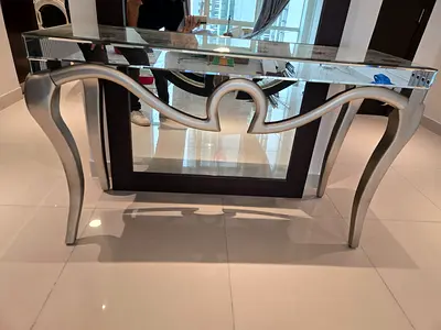 Stylish Clear Glass Bar Table