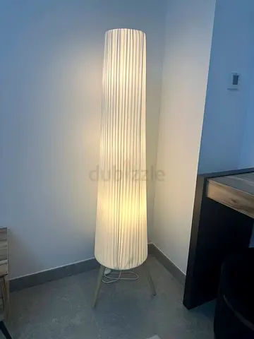 Modern Floor Lamp – Beige-White, 155 cm Height