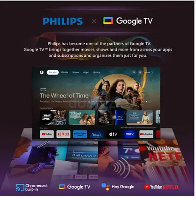 65 Philips QLED Smart TV with  Pure Android Google TV