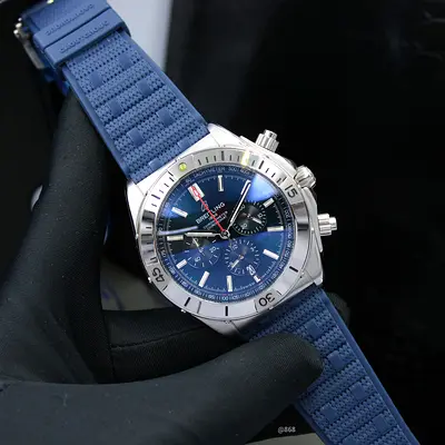 Breitling Chronograph Watch with Blue Dial