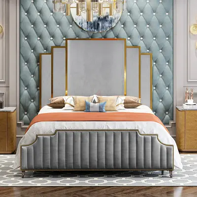 Brand New Luxury Fully Customizable King Size Bed - Custom Made UAE