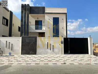 Villa for sale, all registration and ownership fees included, on the main street, ready to move in, in one of Ajman's most prestigious areas. Freehold