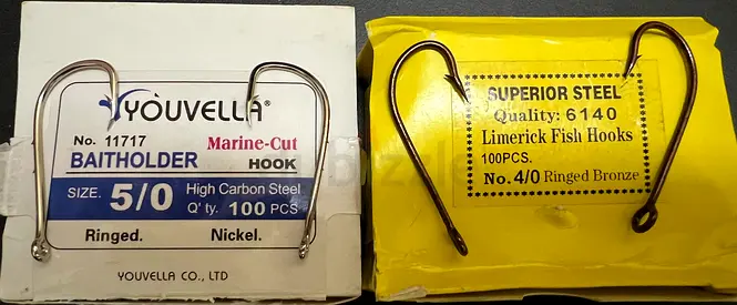 Premium Fishing Hooks 4 or 5 no/pc made in korea - Perfect for Anglers!