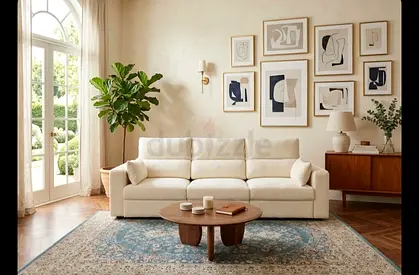 Cream Sofa Bed (3 Seater) – Like New Comfortable and spacious sofa with bed function. Soft fabric, n