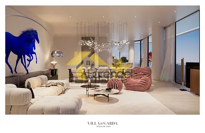 شقة فندقية بغرفتي نوم مطلة على البحر | مساكن فيلا ديل غاردا | تصميمات داخلية مفروشة