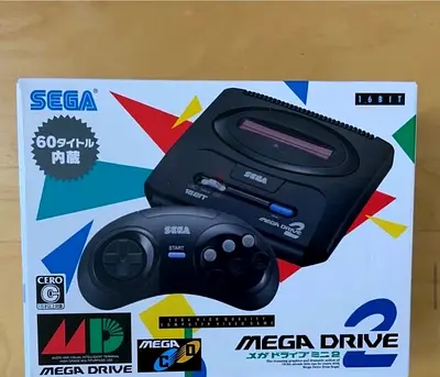 Sega Mega Drive 2 Console with Controller — Boxed (60 Built-in Games)