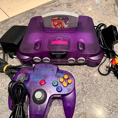 Nintendo 64 console pal Europe +1 controllers +hdmi adapter+ Mario party