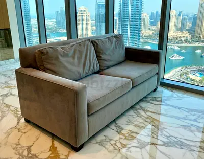 West elm two seater sofa bed with mattress