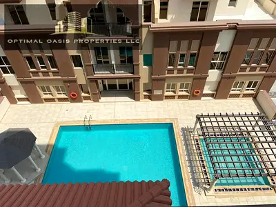 Furnished Studio | Spanish Tower | Balcony & Pool View