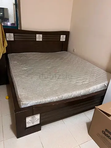 Queen Size Bed with Headboard