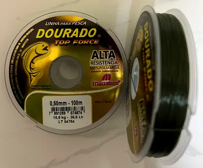 Dourado Top Force Fishing Line 0.5 mm - 100m of Quality! Made in Brazil