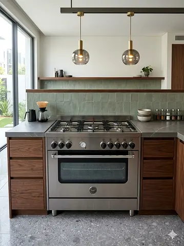 Bertazzoni latest model full gass 5 burner cooking range 90x60 BY HWS