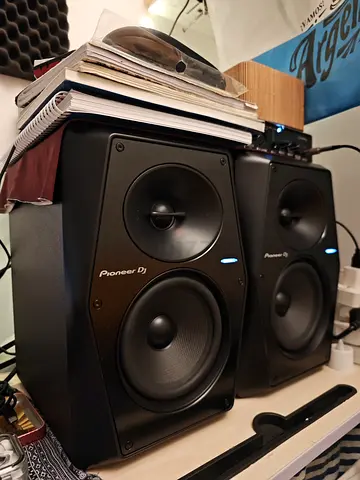 Pair of Pioneer DJ studio monitors — working condition