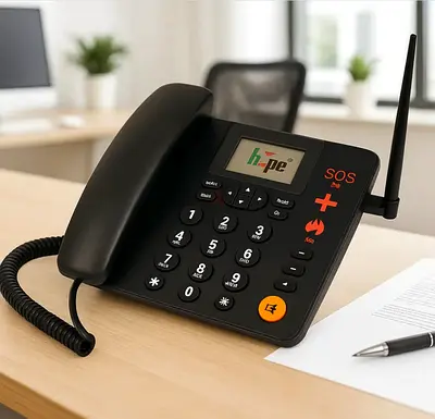 LF9002 Cordless Fixed Wireless Phone with SIM Card Slot, 2G/3G/4G Support, Strong Signal