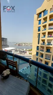 3BR apartment with maid room for sale in Ajman Creek Towers, 2366 sq.ft, partial creek view, vacant,