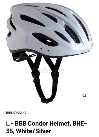 BBB Condor Helmet BHE-35 in White/Silver