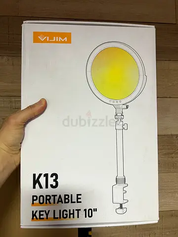 VIJIM K13 Streaming Key LED VIDEO Light Desktop Extendable LED Studio Lighting - BRAND NEW