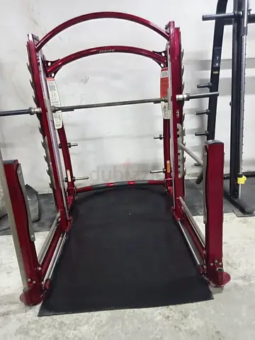 Smith Machine / Squat Rack with Barbell and Safety Rails