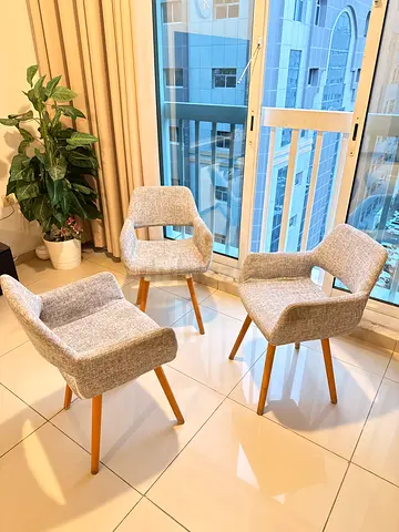 Set of 3 Modern Dining Chairs