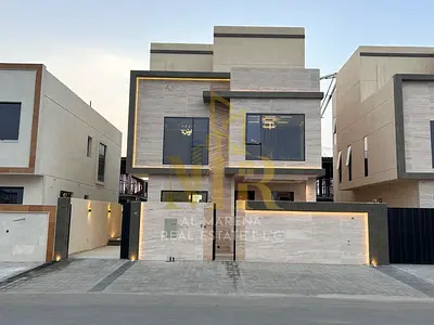 With only a 10% down payment | Own a luxury villa in Al Yasmin, Ajman | 5 master bedrooms with a pool and rooftop terrace | Ready to move in.