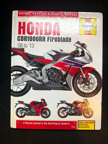 Honda CBR1000RR Fireblade Haynes Service  Repair Manual (2008–2013)