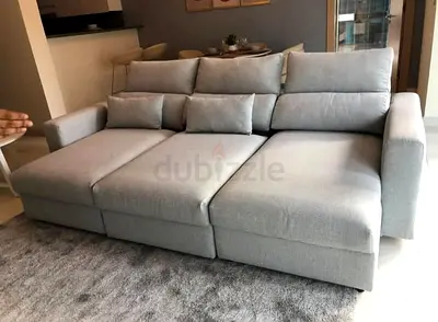 IKEA Esklstuna L Shape Sofa Bed Gray Excellent Condition