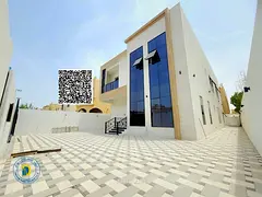 For the owners of luxury, a 5-room villa with spacious areas in the Al Muwaihat 1 area, Ajman, super