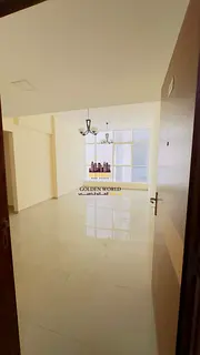 2BR hall in Al Majaz 2, balcony, free AC, 2 masters, 3 baths, panoramic windows, family only, 47,000