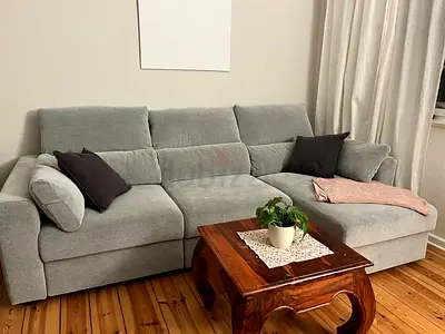 IKEA Esklstuna L Shape Sofa Bed Gray Good condition