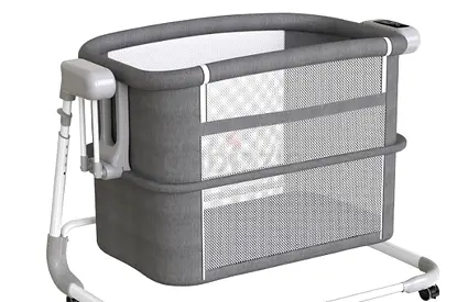 Portable Electrical Auto Swing Baby Crib with Music and Wheels