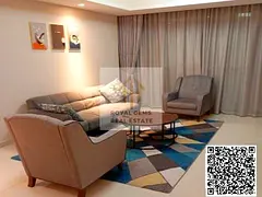 Furnished master bedroom +overlooking the green grand +prime location +close to the corniche beach+1
