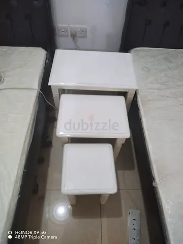 Set of 3 White Nesting Side Tables