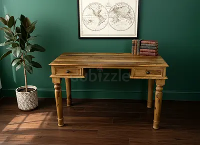 Solid wood desk 120x60 cm H 77 cm