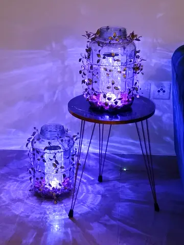 Decoration vase with lamp for sale