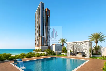 Luxury family home by the sea Fully furnished 4BR plus maid room Open sea view Al Mamzar Freehold No commission