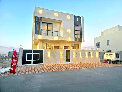 With only a 10% down payment | Own a luxury villa in Al Yasmin, Ajman | 5 master bedrooms with a pool and rooftop terrace | Ready to move in.