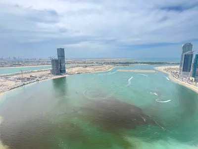 New tower in Al Mamzar | full panoramic view | parking, gym & pool | 2 balconies | built-in closets | storage | behind Maryam Island towers
